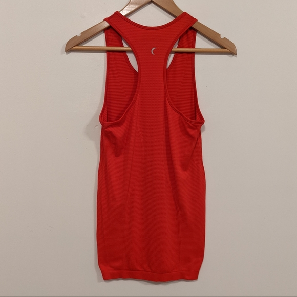 Zyia Active Copper Charged Seamless Racerback Performance Stretch Tank Top Red S - Picture 10 of 13